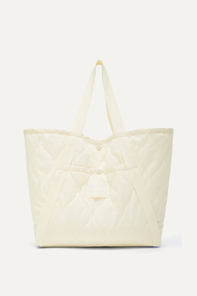 Oof Wear BORSA SHOPPER IN COTONE TRAPUNTATO 3084 - VANIGLIA Vendita