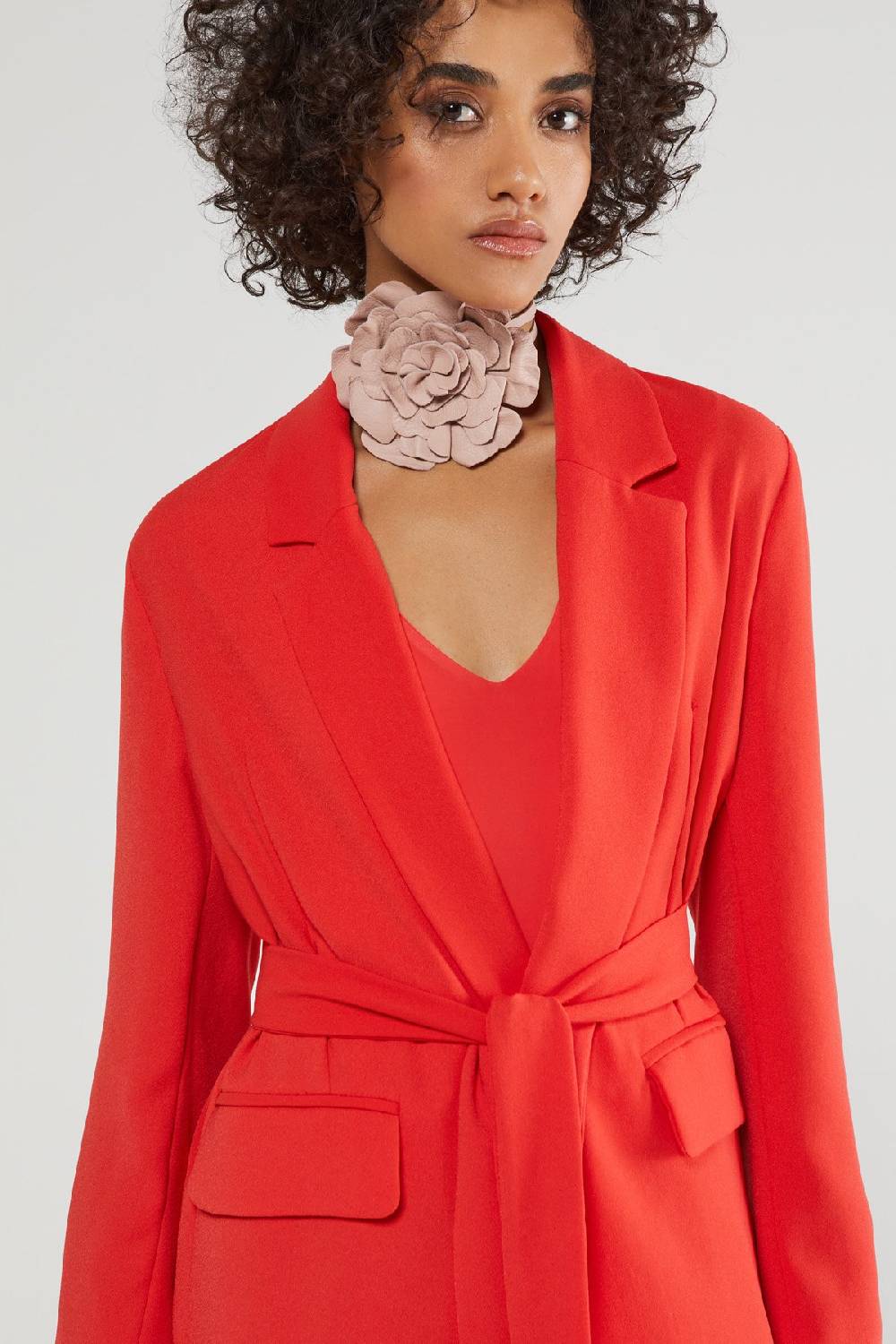 ottod'Ame Jacket with sash In Linea