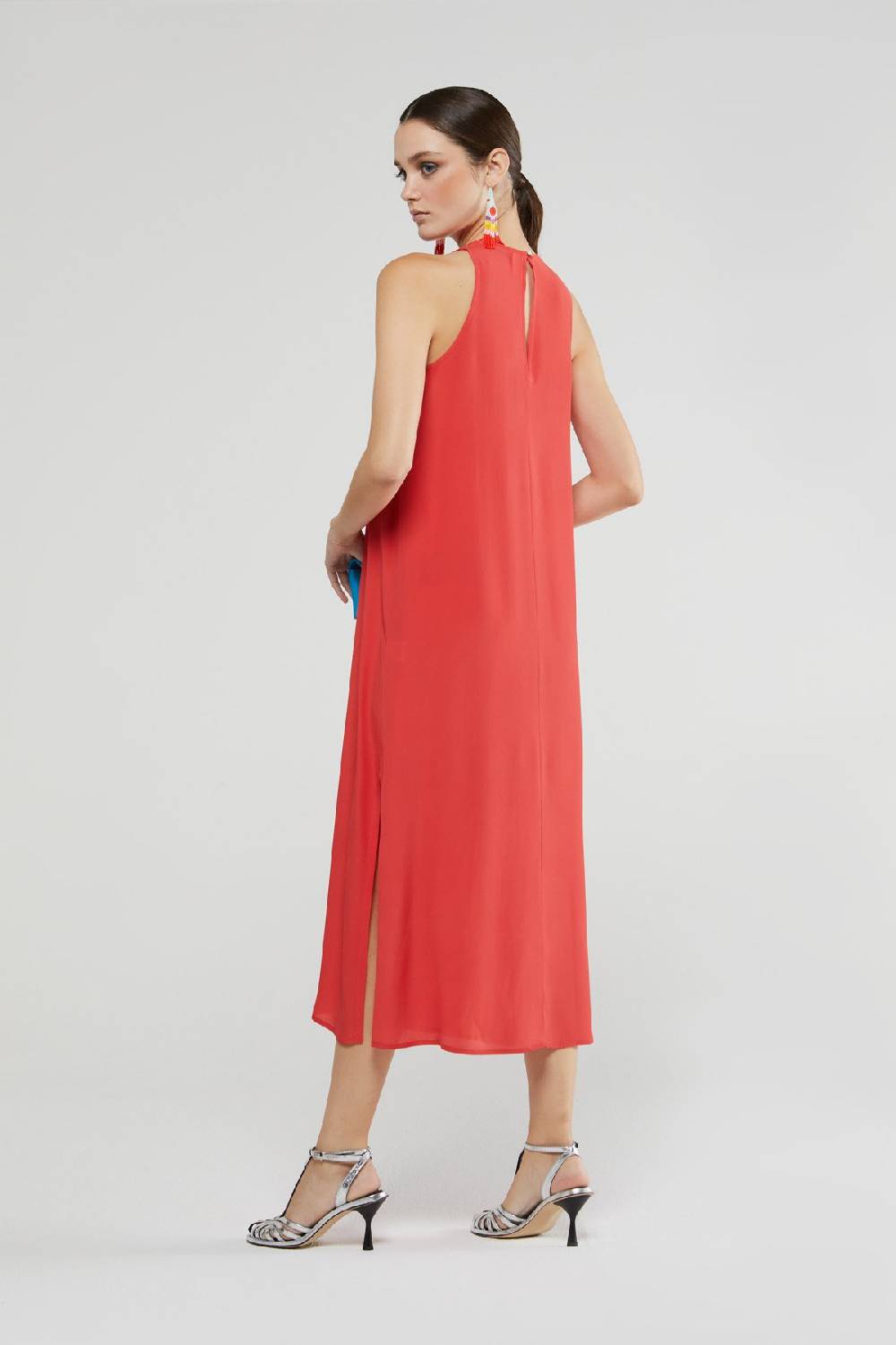 ottod'Ame Silk blend midi dress Nuovo