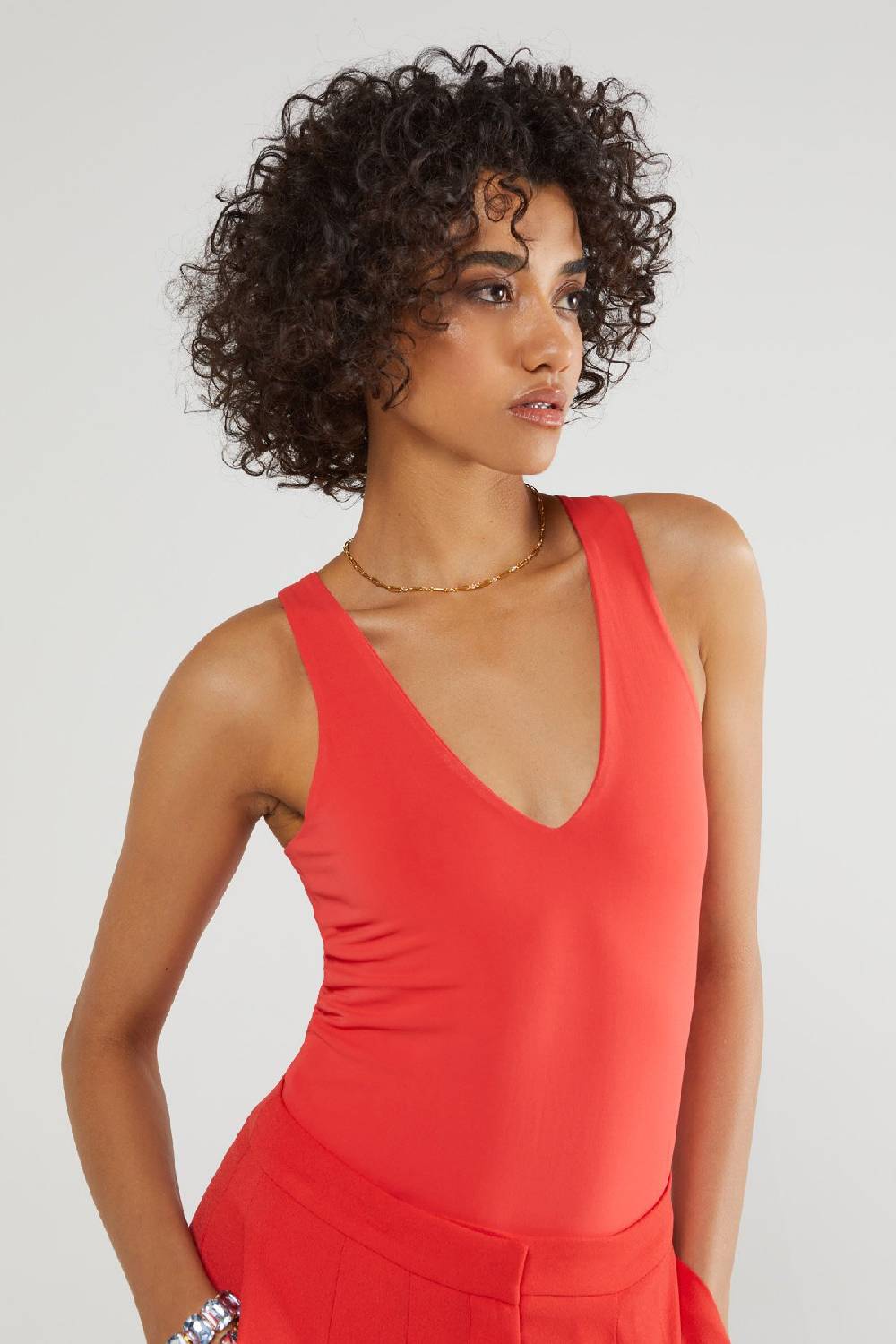 ottod'Ame V-neck top Qualità