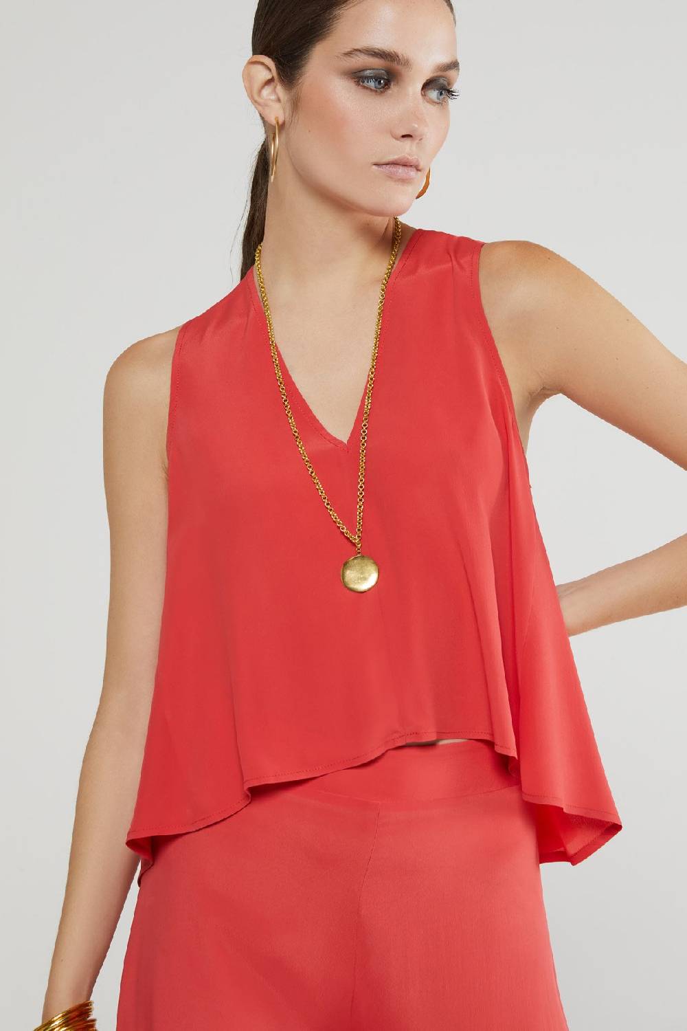 ottod'Ame Silk blend top Qualità Garantita