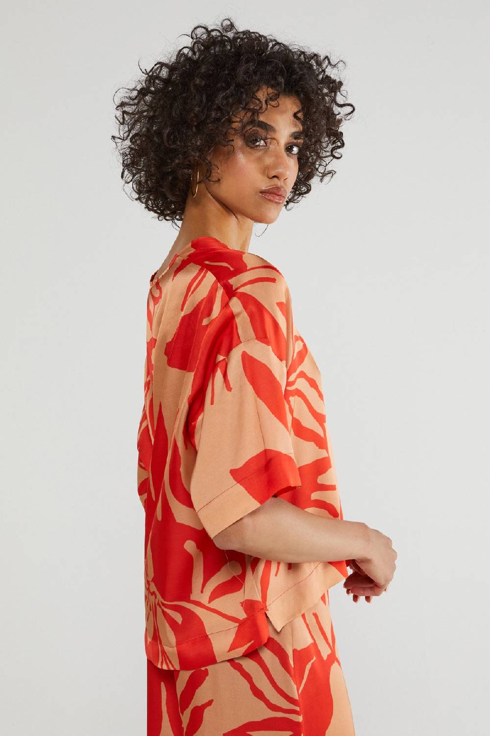 ottod'Ame Printed viscose sweater Vendite Flash
