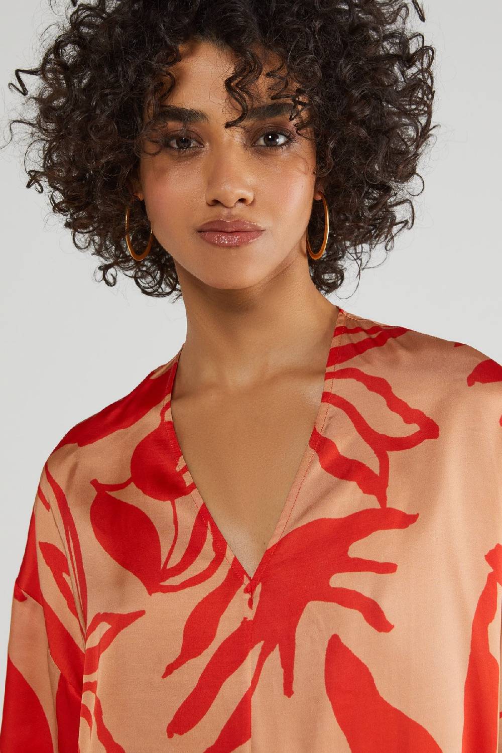 ottod'Ame Printed viscose sweater Vendite Flash