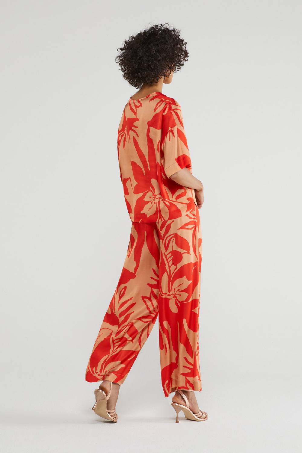 ottod'Ame Printed viscose trousers Promozione Limitata
