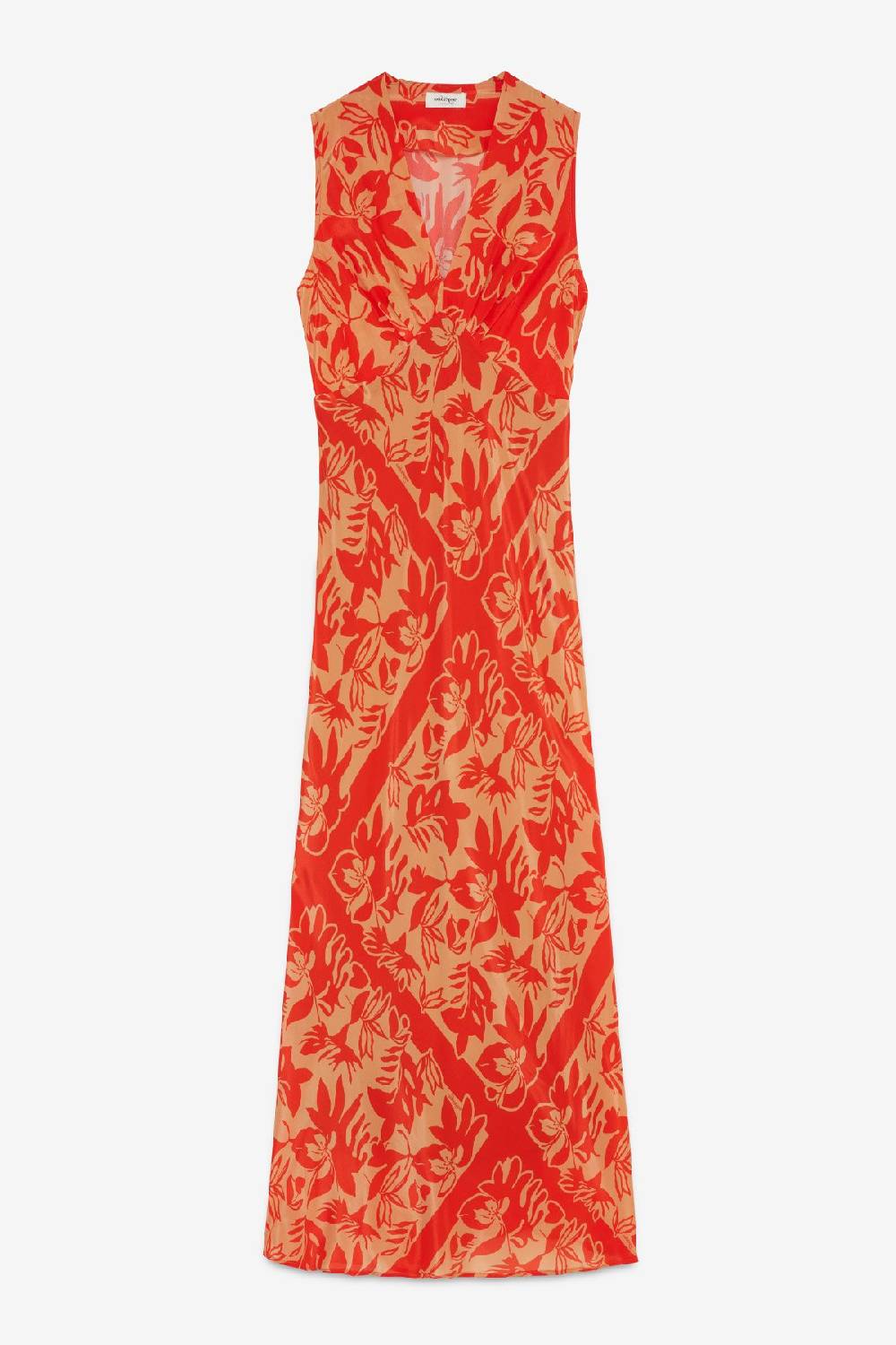 ottod'Ame Printed viscose long dress Fino Al -60%