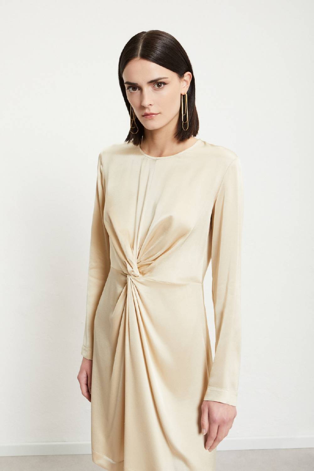 ottod'Ame Viscose short dress with knot Shopping Online