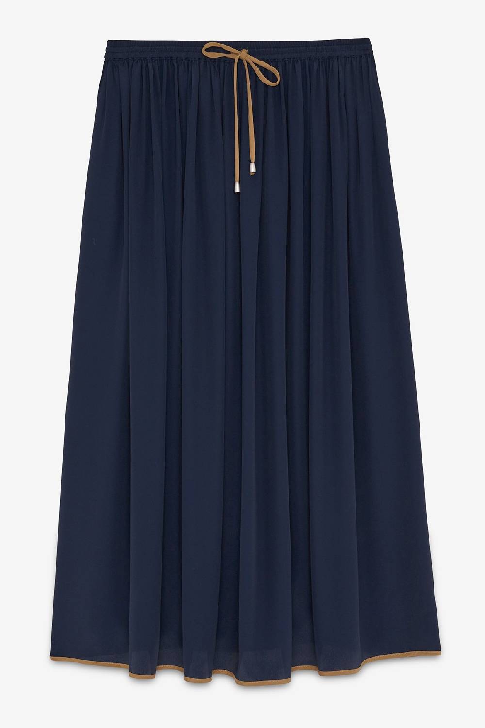 ottod'Ame Silk-blend long skirt Prezzo Ridotto