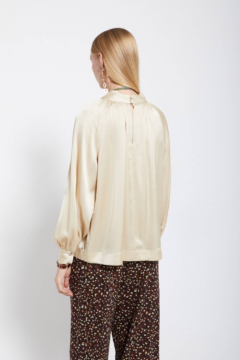 ottod'Ame Viscose blouse with knot Sottocosto