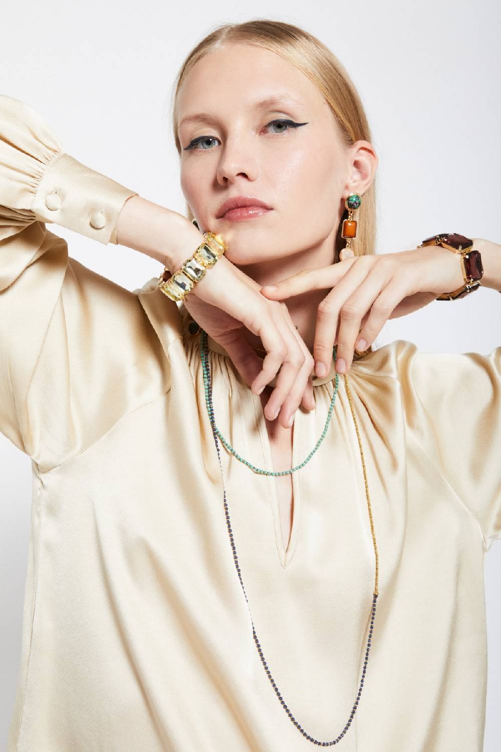 ottod'Ame Viscose blouse with knot Sottocosto