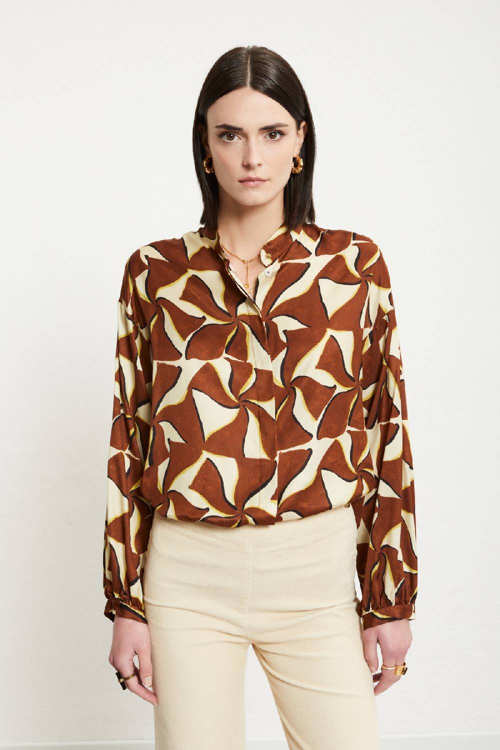 ottod'Ame Viscose shirt with rounded bottom Sconto