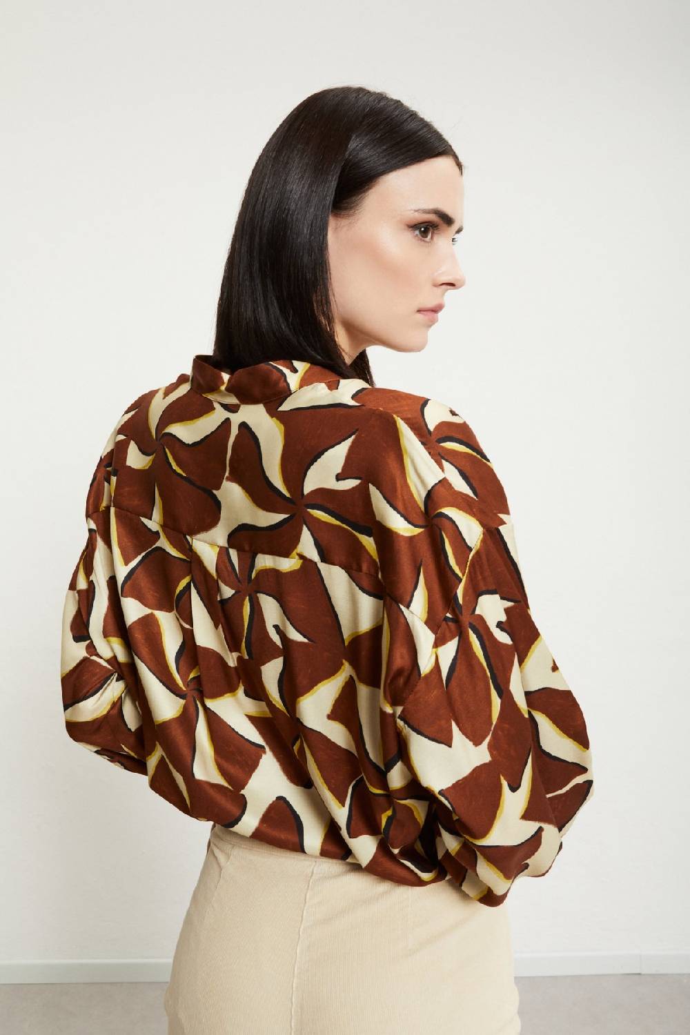 ottod'Ame Viscose shirt with rounded bottom Sconto