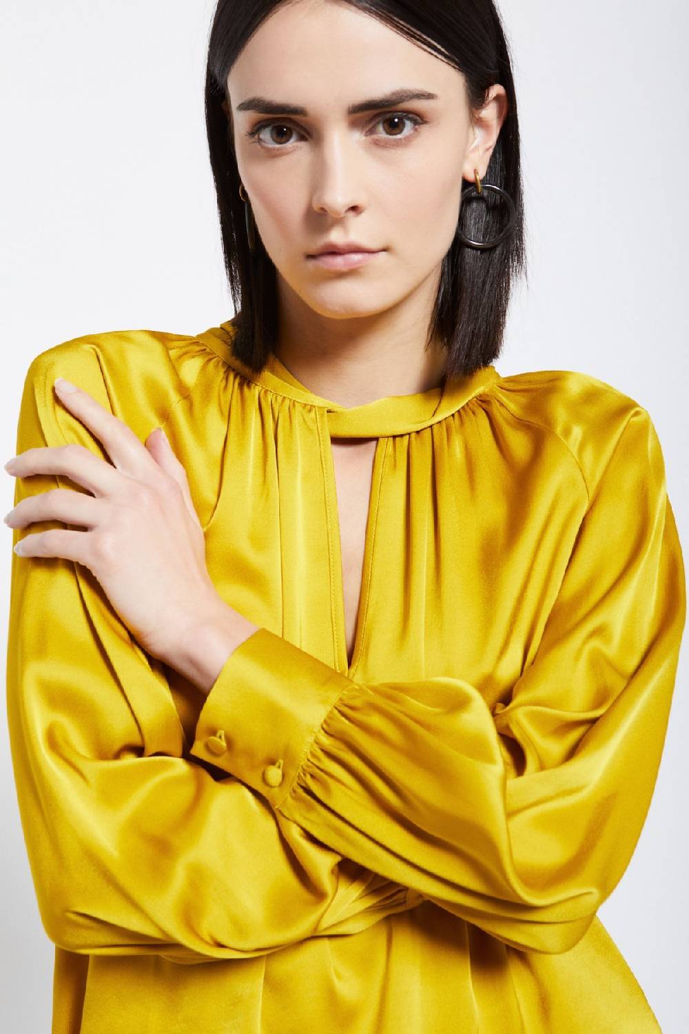 ottod'Ame Viscose blouse with knot Outlet