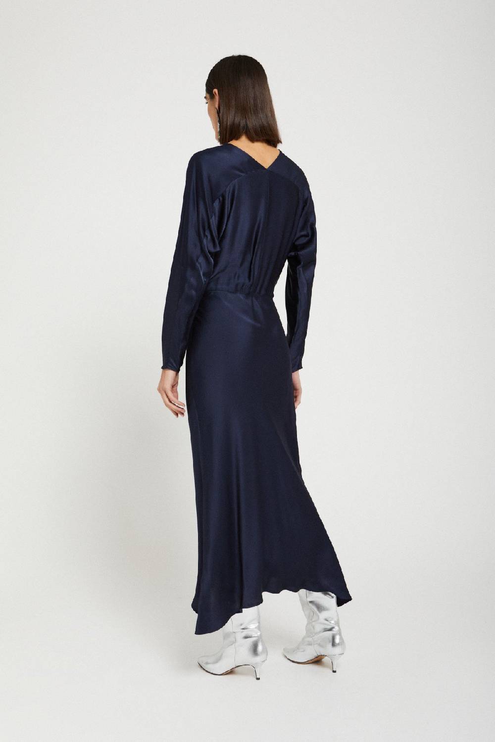ottod'Ame Viscose long dress with rounded bottom Hotsell