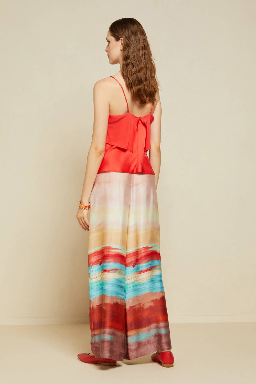 ottod'Ame Fluid viscose palazzo trousers Vendite Flash