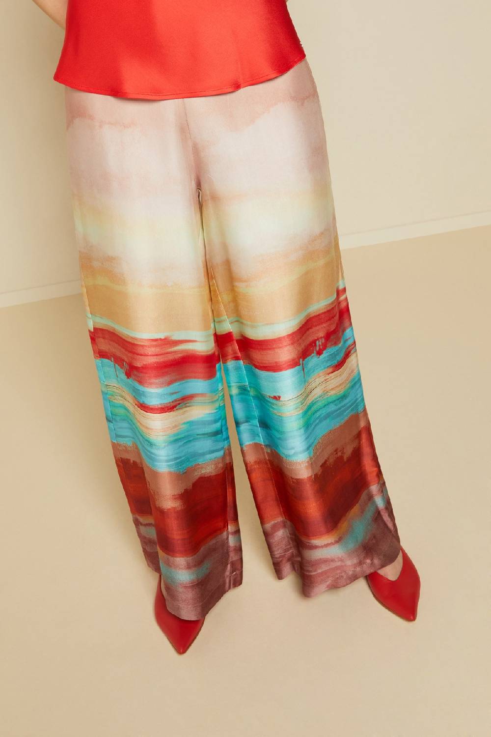 ottod'Ame Fluid viscose palazzo trousers Vendite Flash