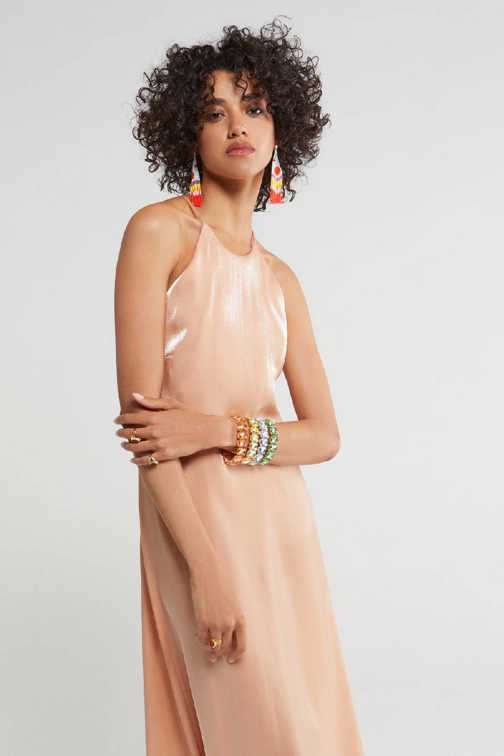 ottod'Ame Long dress with halter neckline Negozio