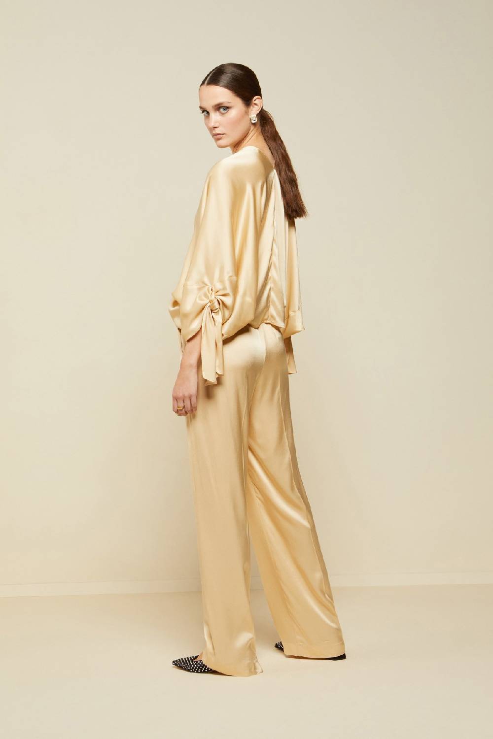 ottod'Ame Viscose palazzo trousers Vendita Calda