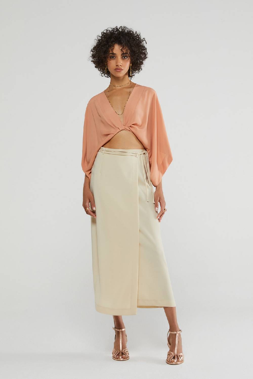 ottod'Ame Skirt with lace at the waist Vendite Flash
