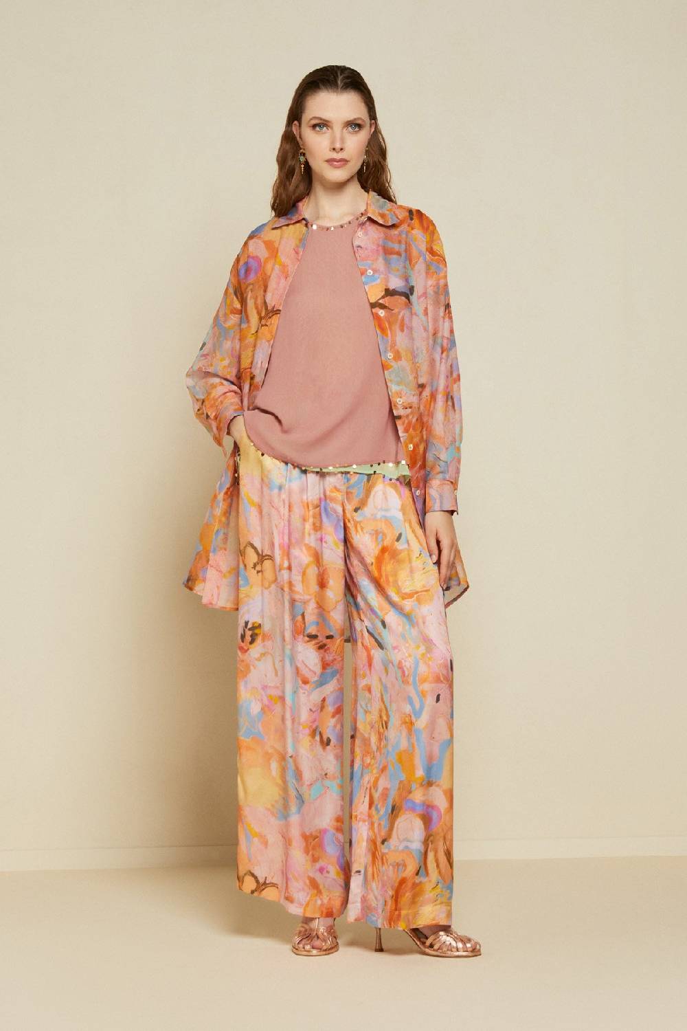 ottod'Ame Silk blend oversized shirt Nuova