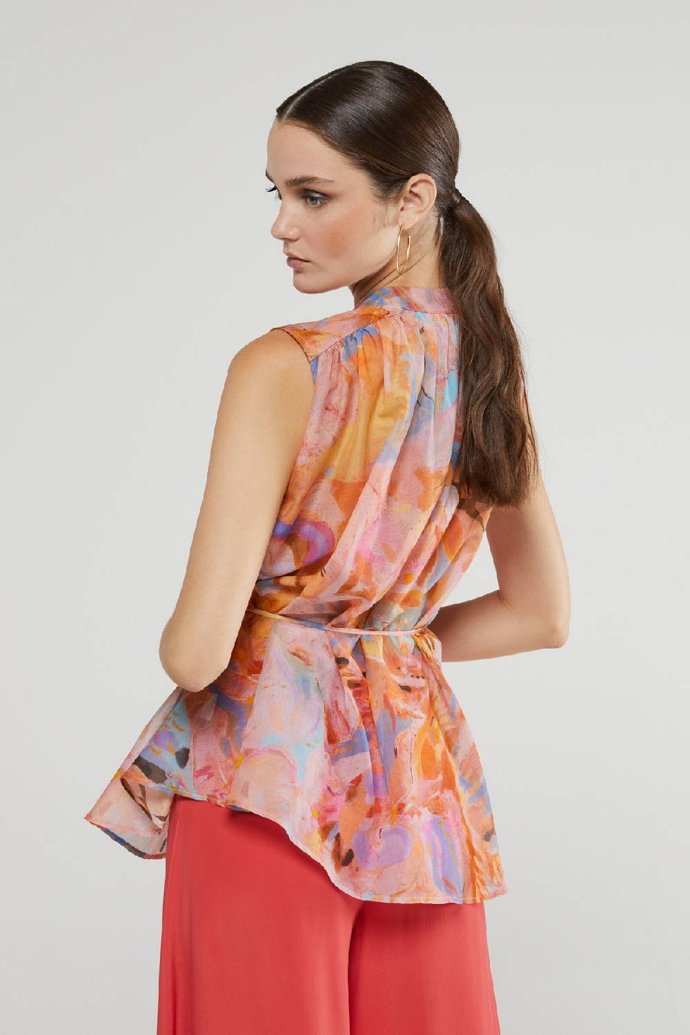 ottod'Ame Silk blend sleeveless shirt Moda