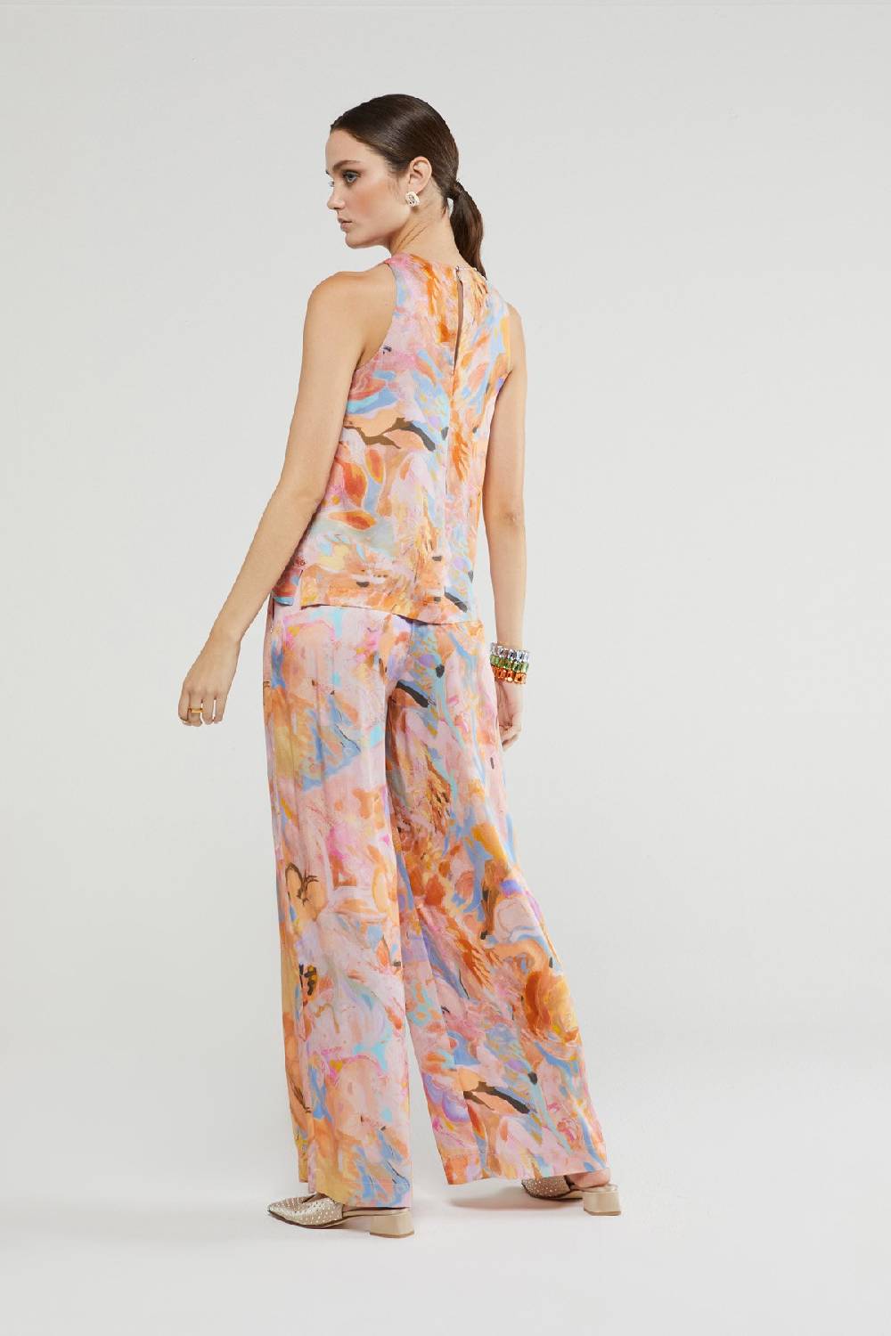 ottod'Ame Viscose palazzo trousers Italia