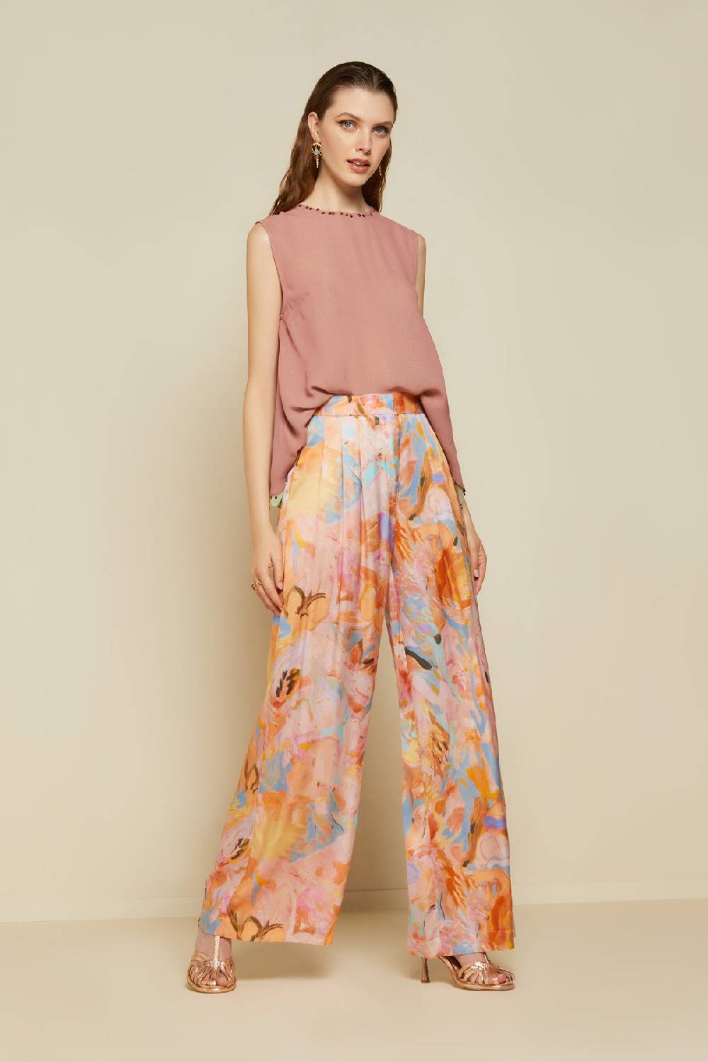 ottod'Ame Viscose palazzo trousers Italia