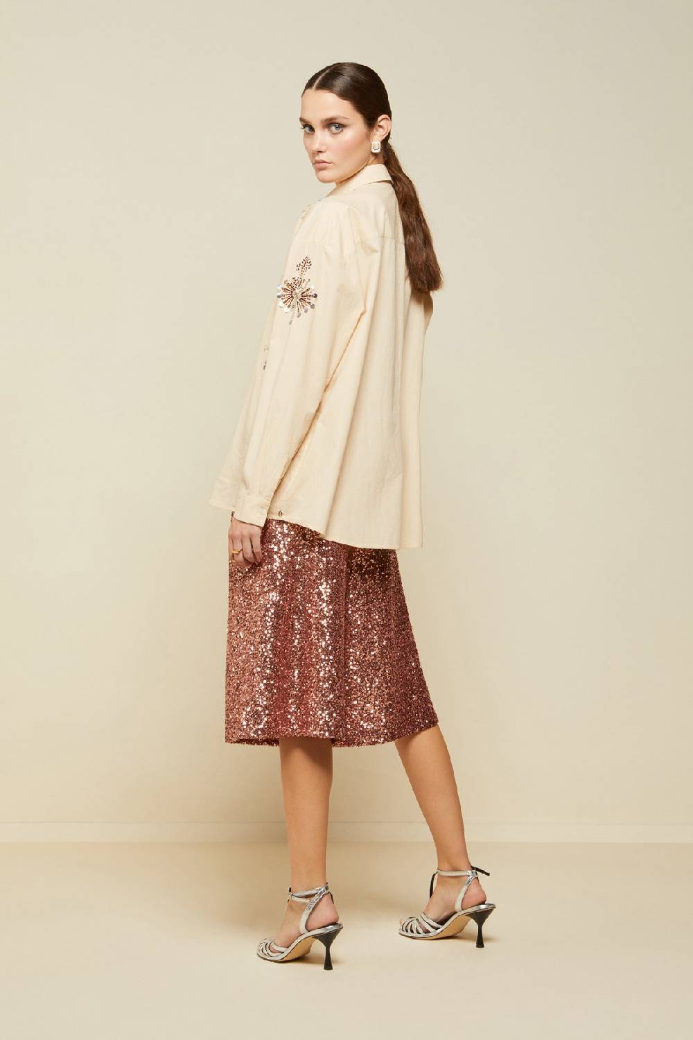 ottod'Ame Trousers with sequins Negozi Online