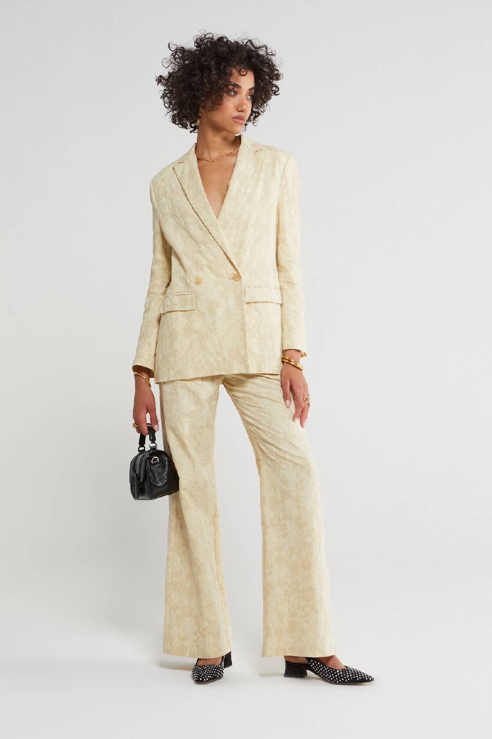 ottod'Ame Double-breasted jacket with embroidery Novità