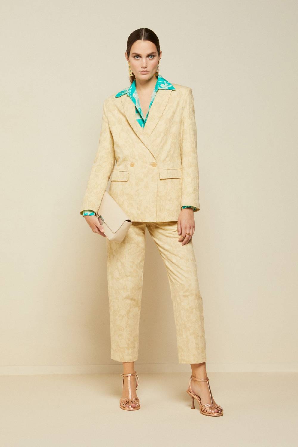 ottod'Ame Double-breasted jacket with embroidery Novità