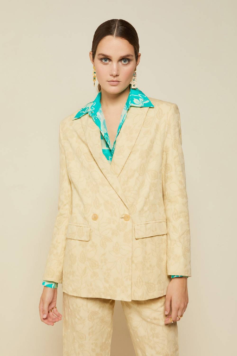 ottod'Ame Double-breasted jacket with embroidery Novità