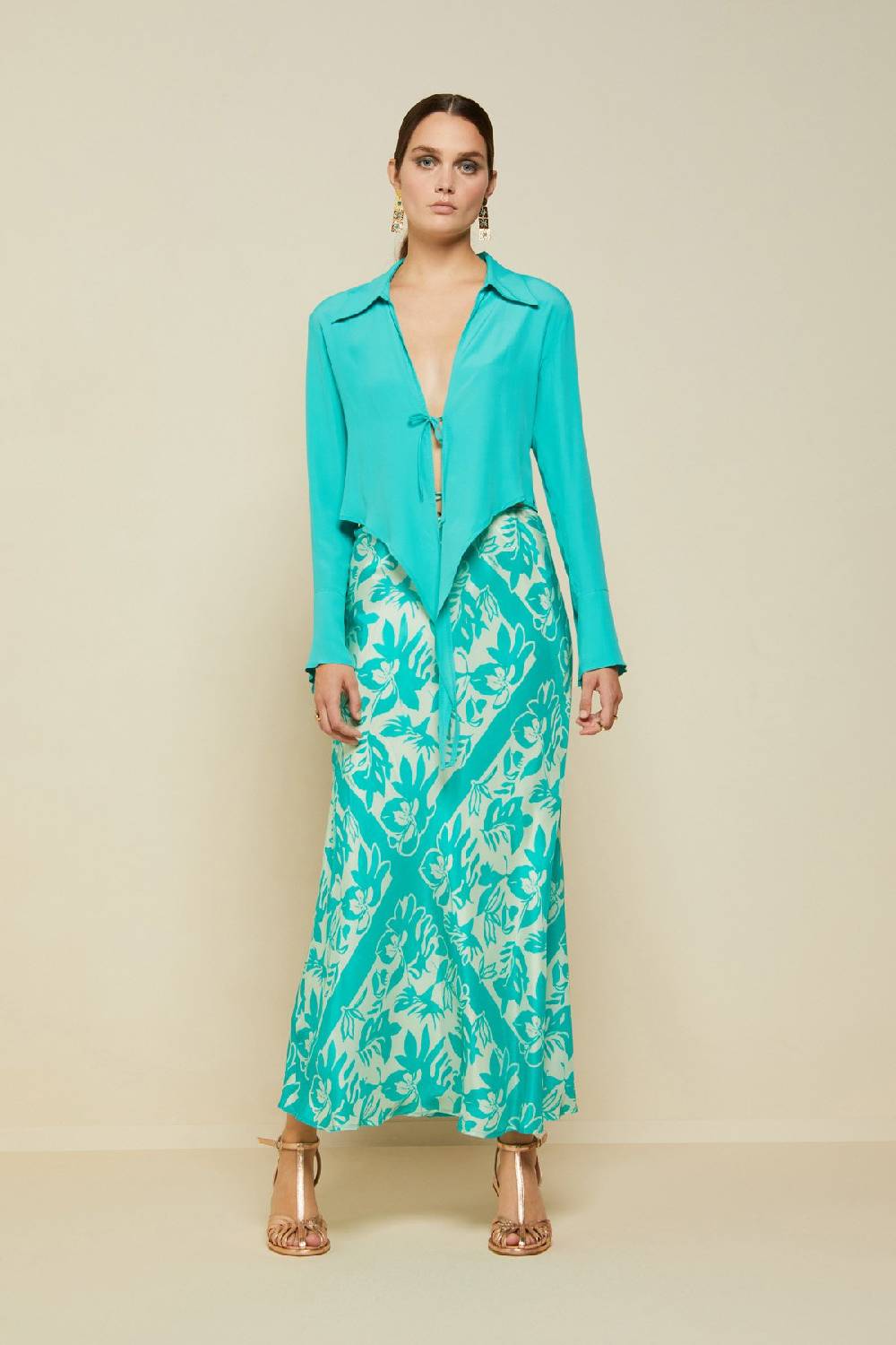 ottod'Ame Silk blend criss-crossed sweater Hotsell