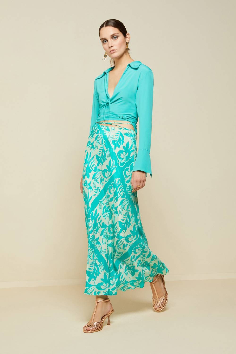ottod'Ame Silk blend criss-crossed sweater Hotsell