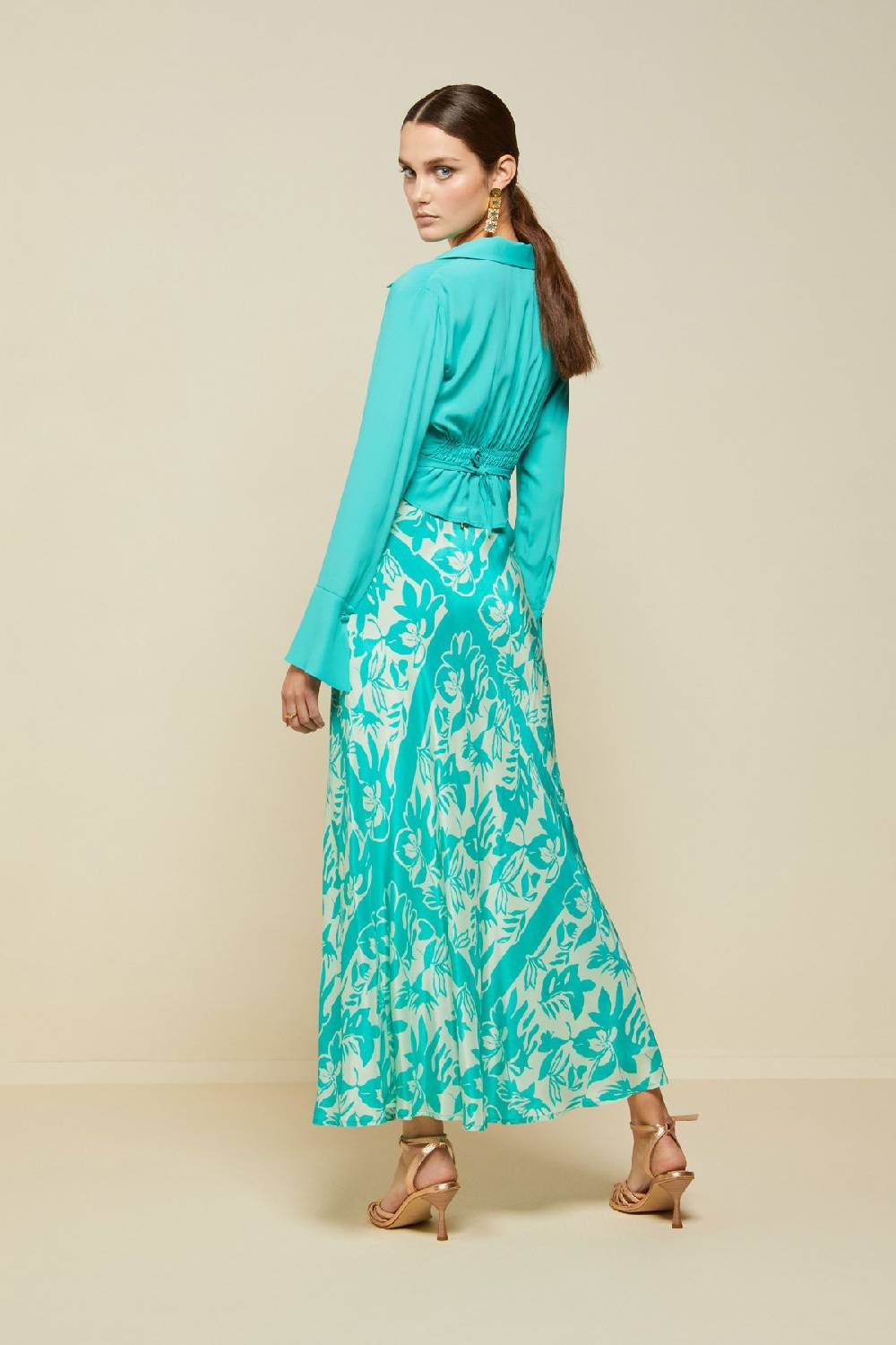 ottod'Ame Printed viscose skirt Vendita Calda