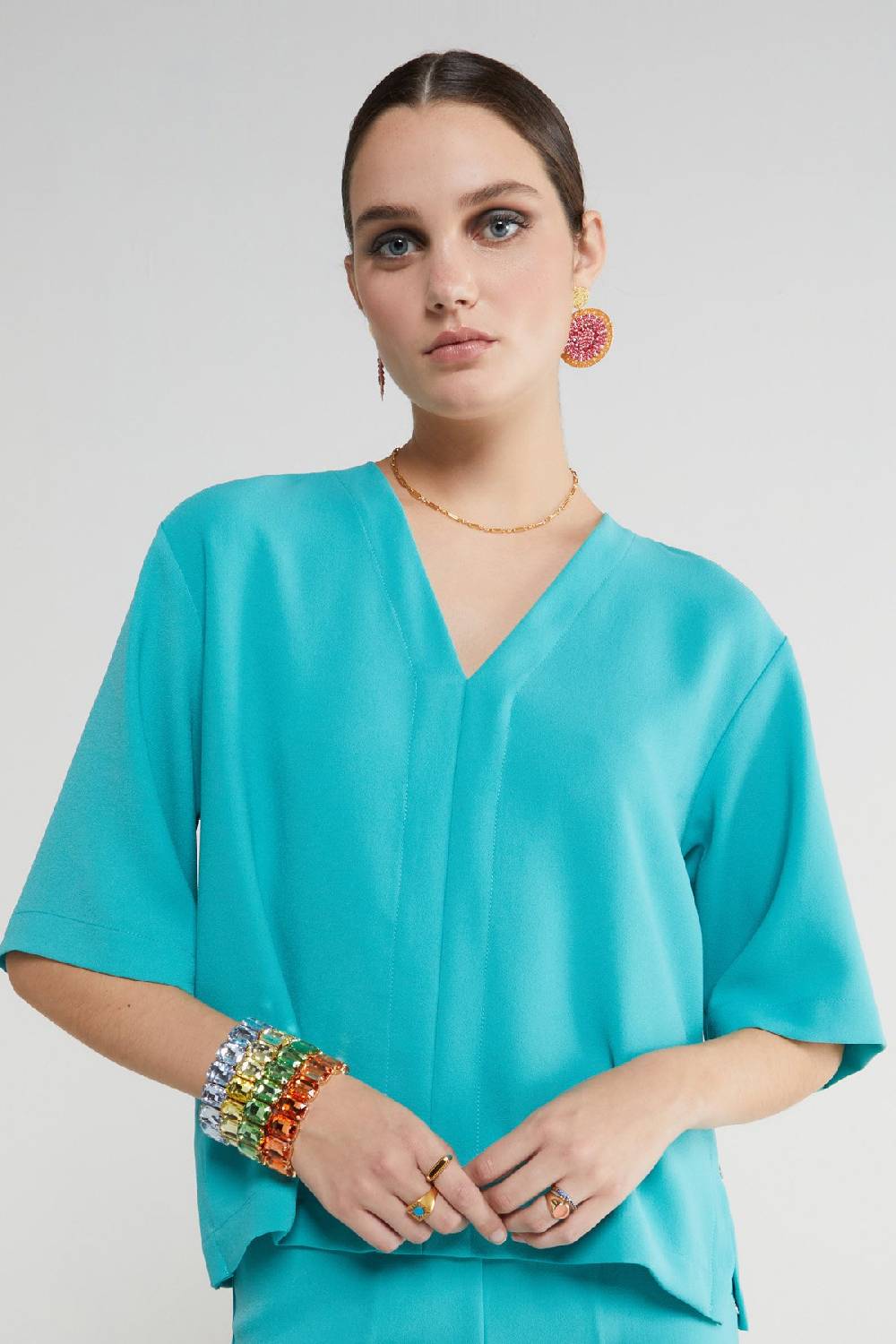 ottod'Ame Fluid V-neck sweater In Saldo