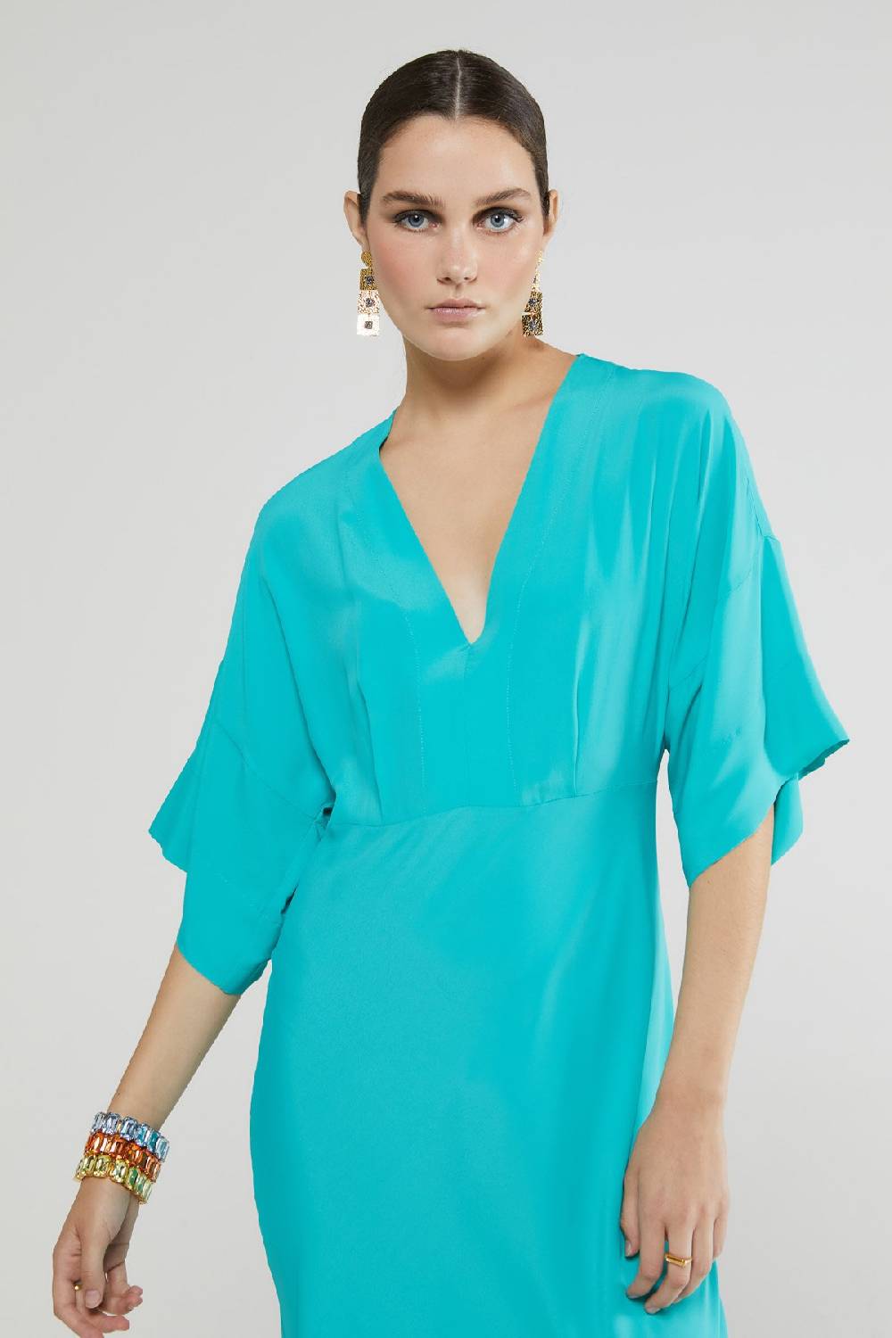 ottod'Ame Silk blend long dress Moda