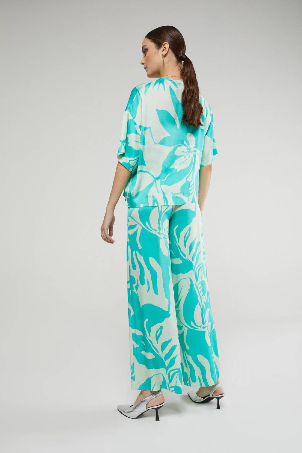 ottod'Ame Printed viscose trousers 2025