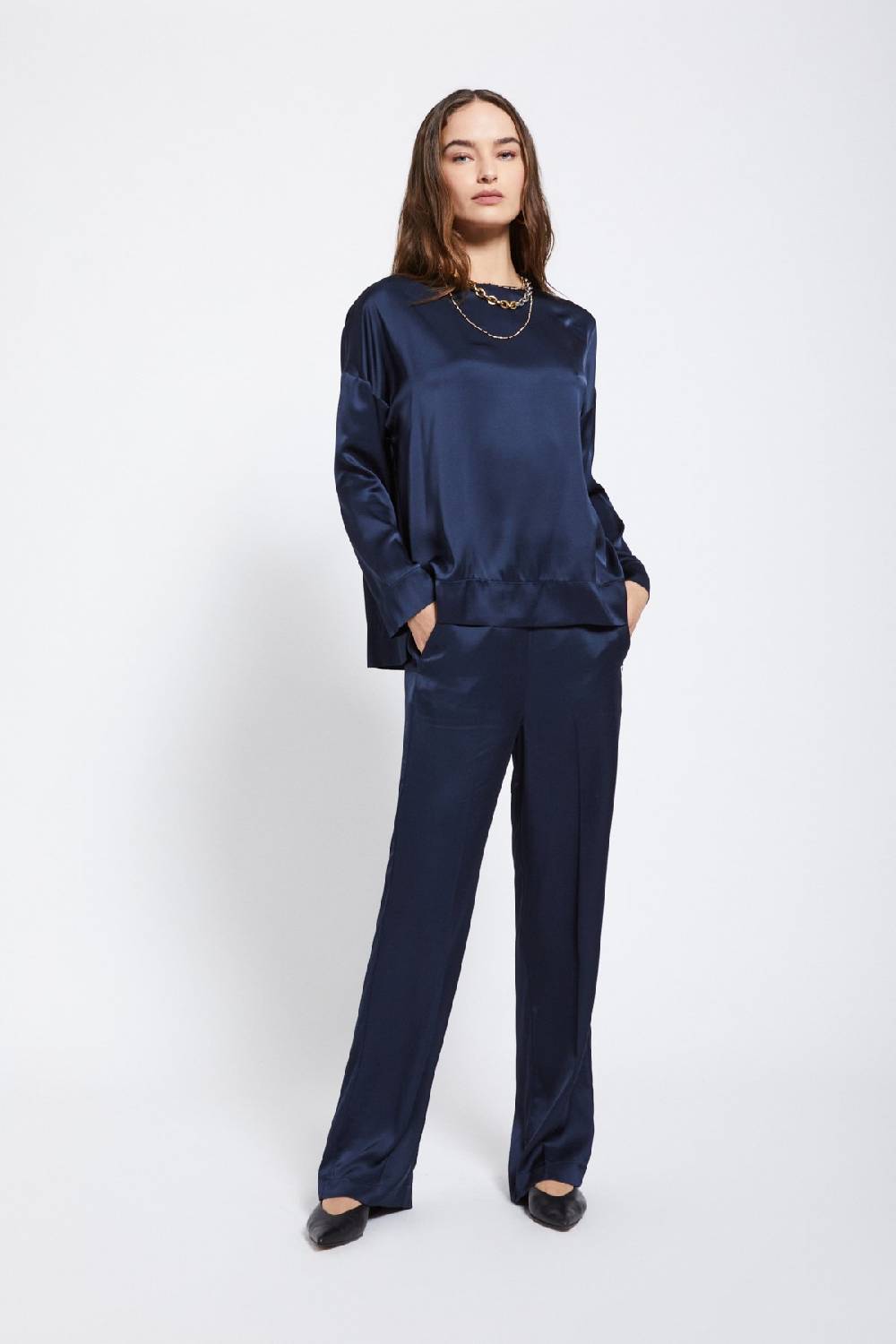 ottod'Ame Viscose palazzo trousers In Linea