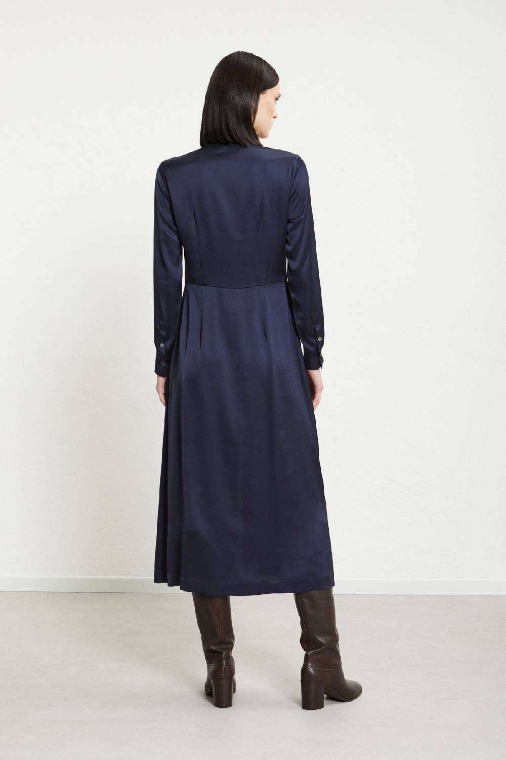 ottod'Ame Viscose long dress with V neck Offerta speciale