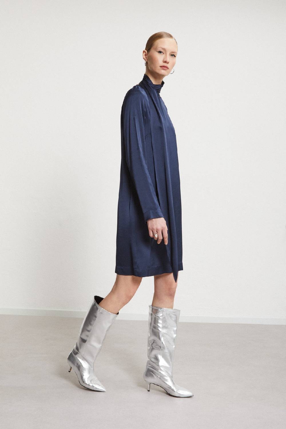 ottod'Ame Viscose short dress with sash Promozione