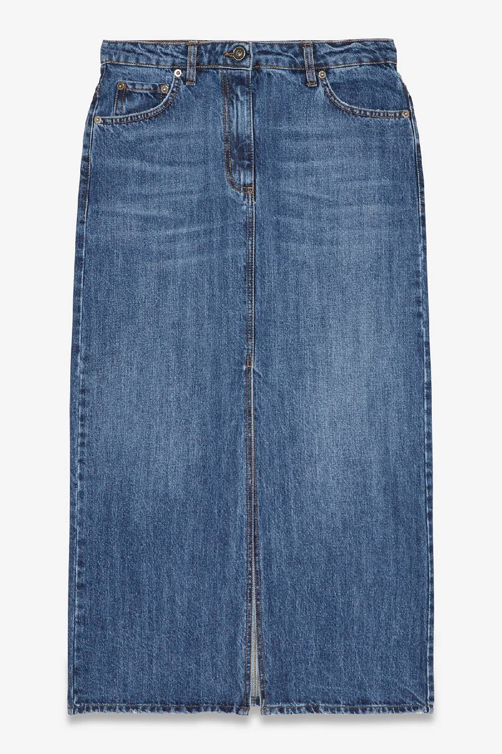 ottod'Ame Denim midi skirt Pezzi Unici