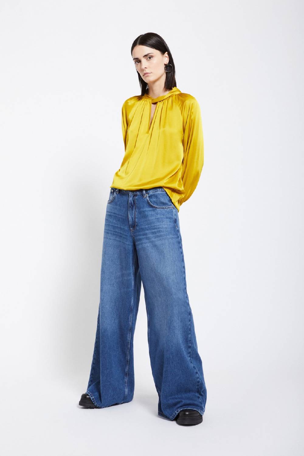 ottod'Ame Jeans Wide Low Rise Soddisfazione Garantita