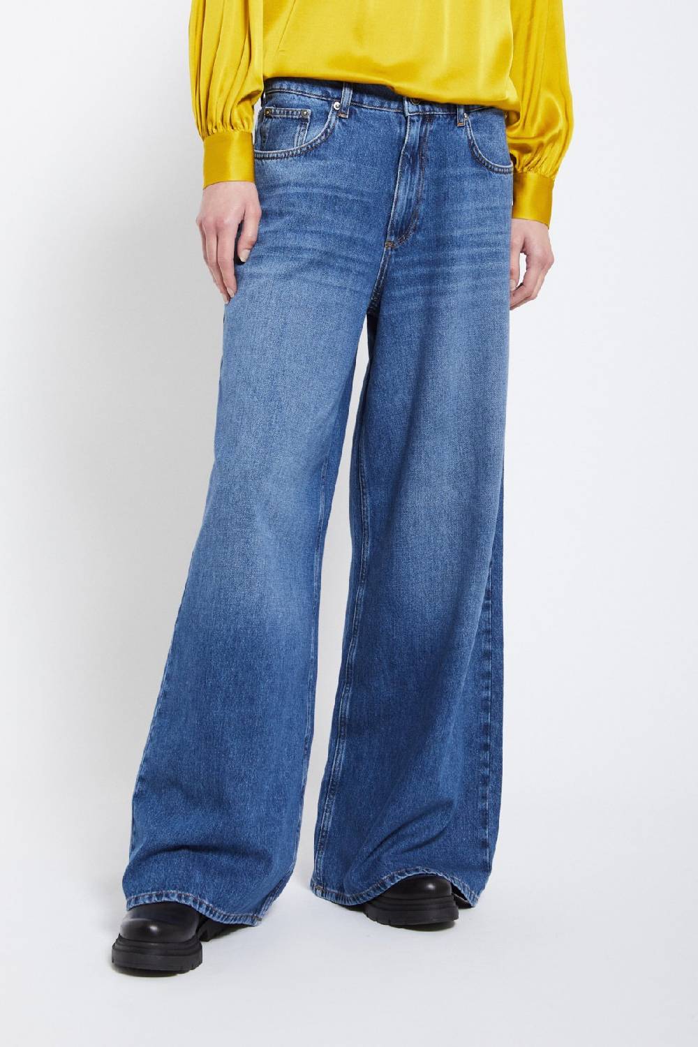 ottod'Ame Jeans Wide Low Rise Soddisfazione Garantita