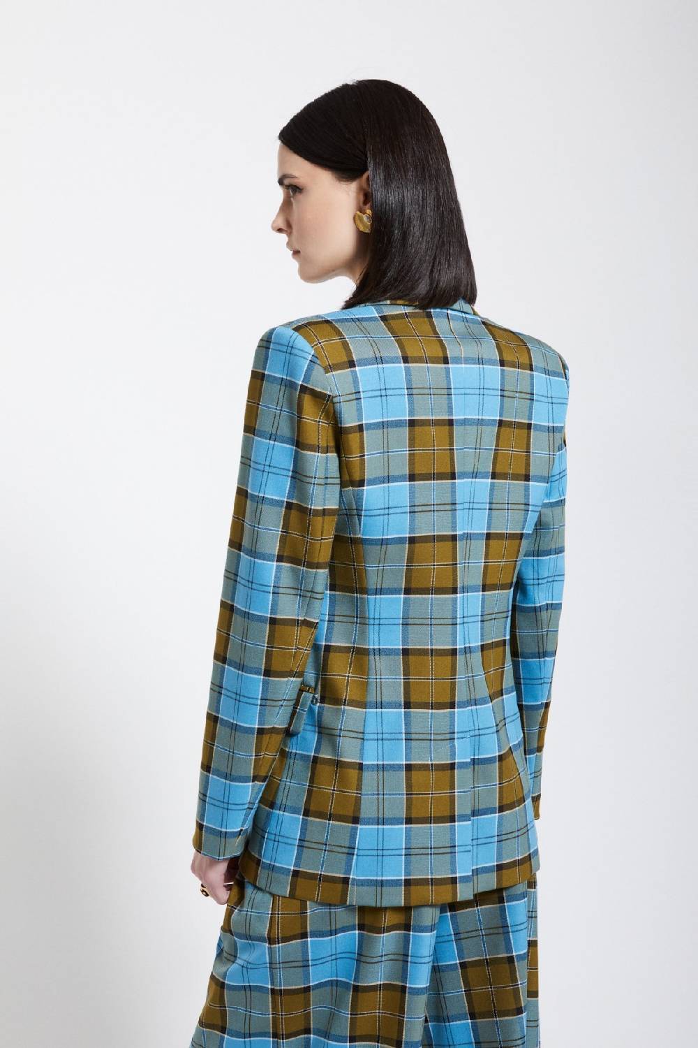 ottod'Ame Tartan double-breasted jacket Acquista Ora