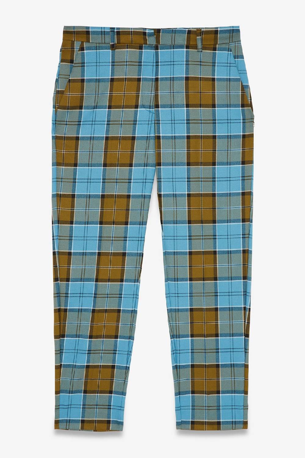 ottod'Ame Printed tartan anlke lenght trousers Consegna Veloce
