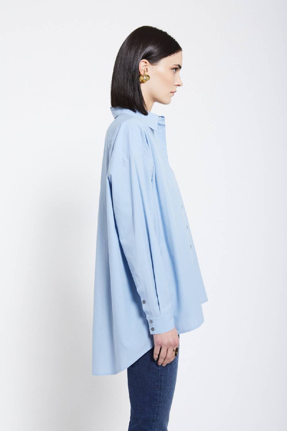 ottod'Ame Poplin shirt with asymmetric bottom Affare Del Giorno