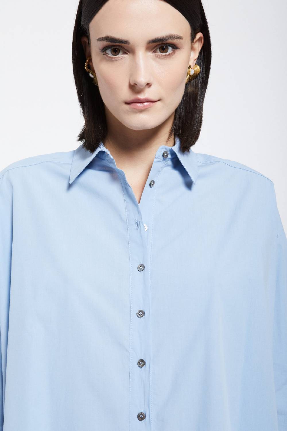 ottod'Ame Poplin shirt with asymmetric bottom Affare Del Giorno