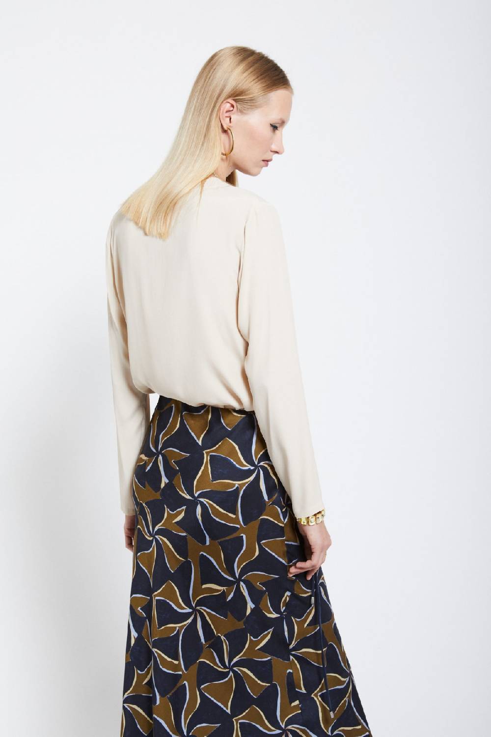 ottod'Ame Silk-blend blouse Sconto