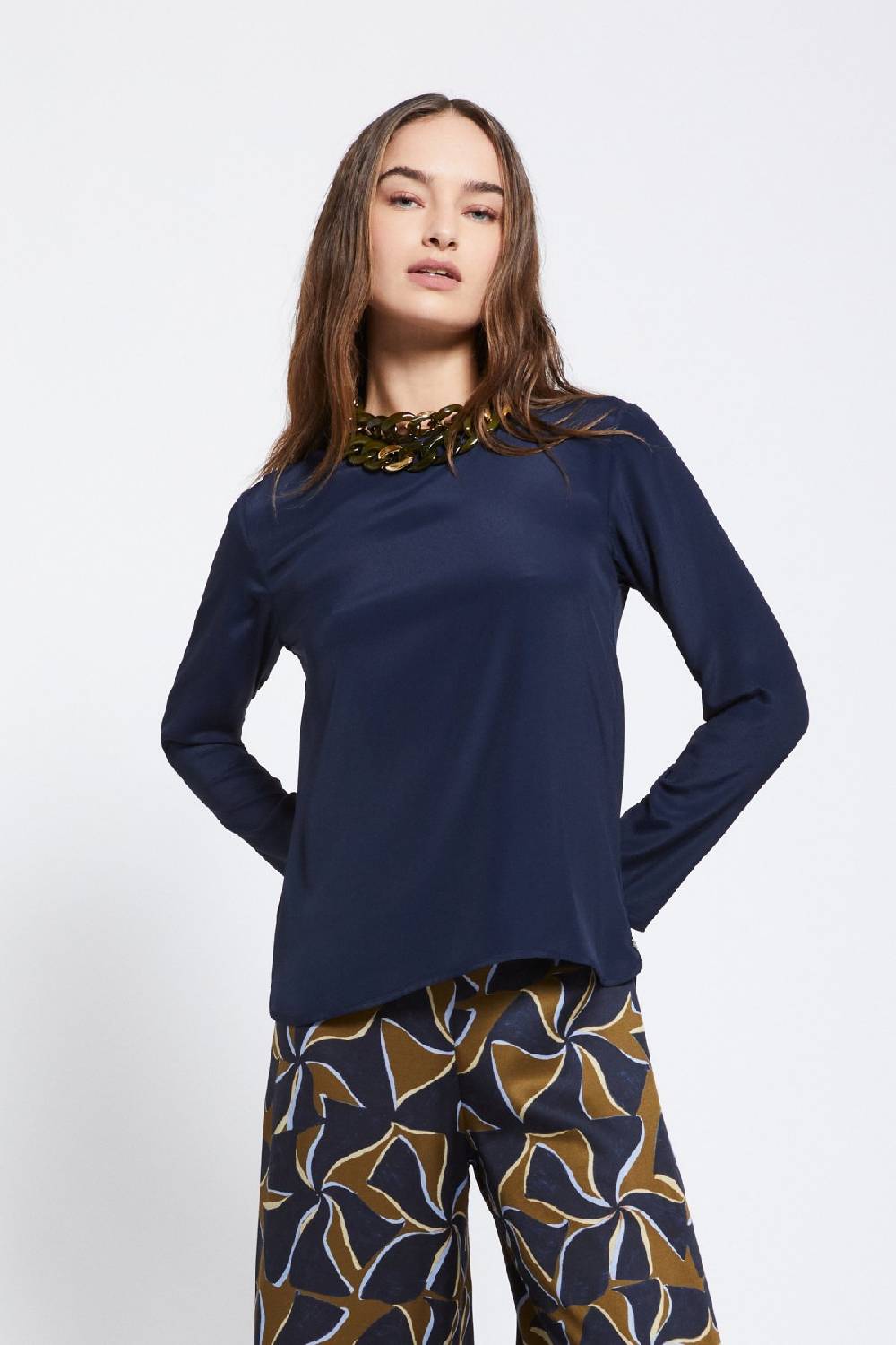 ottod'Ame Silk-blend blouse Offerta