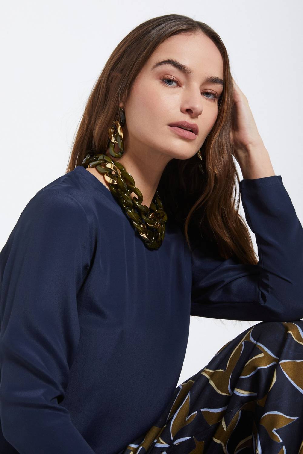ottod'Ame Silk-blend blouse Offerta