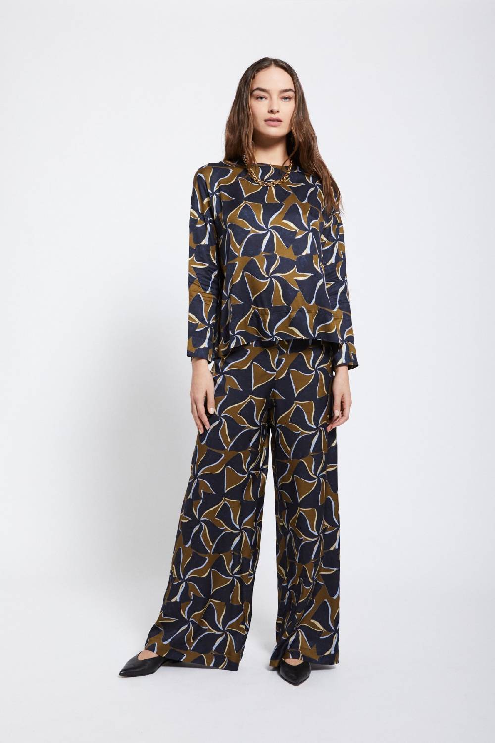 ottod'Ame Viscose palazzo trousers Economico